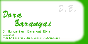 dora baranyai business card